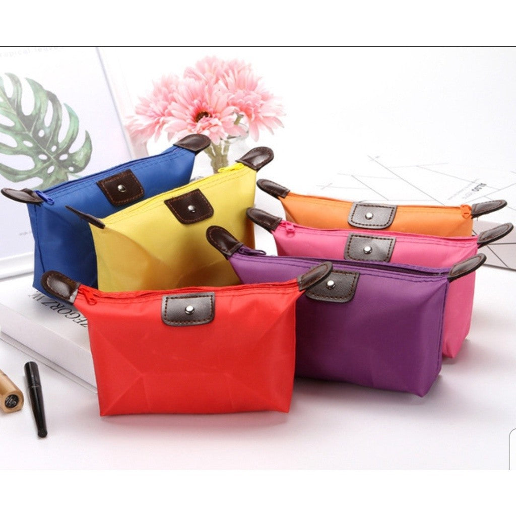 READY STOCK Travel Make Up Bag Pouch Coin Zip Lady Dompet Makeup Colourful Mini Beg Wallet Travel Women 旅行化妆包