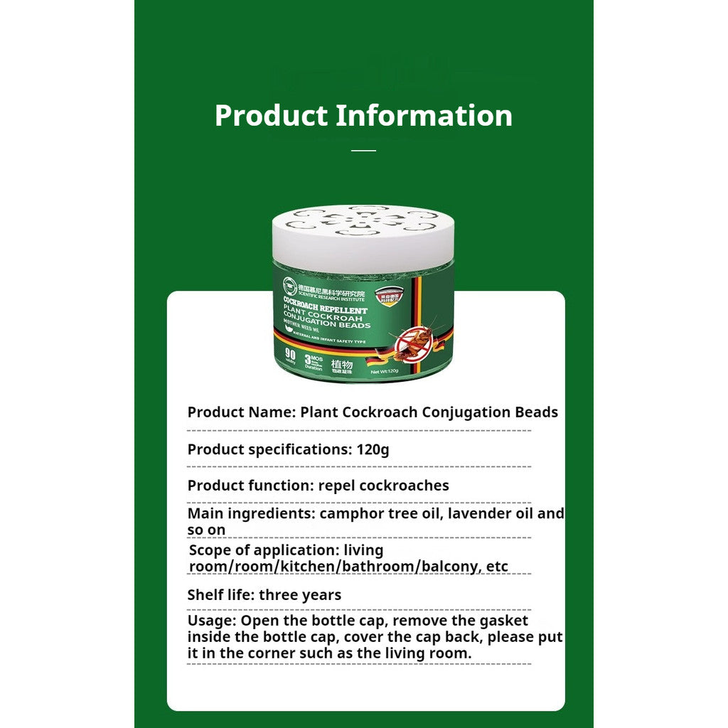 【READY STOCK】Plant Cockroach Conjugation Beads | Powerful Roach Bait Gel | Effective Cockroach Control for Home 慕尼黑散蟑凝珠