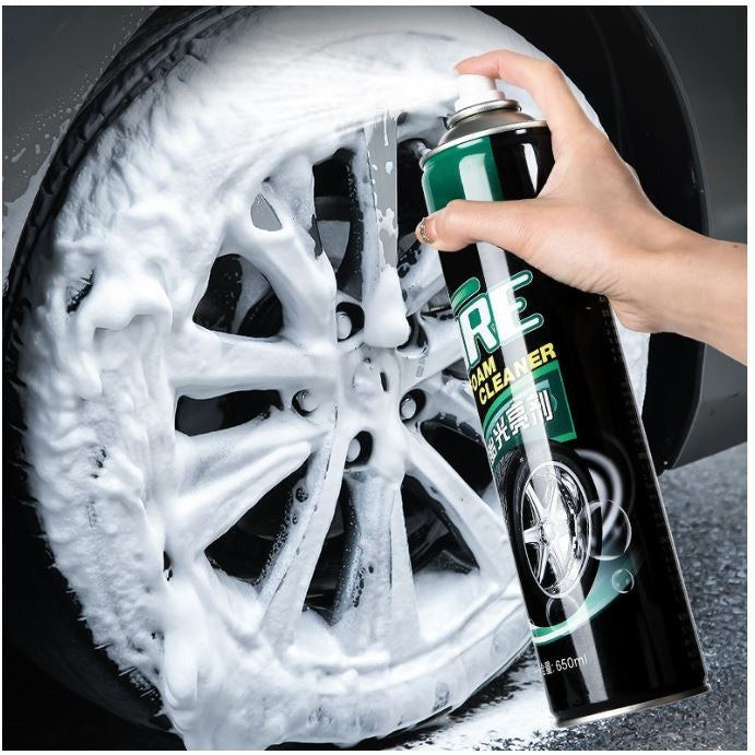 Tire Spray Foam Cleaner Tyre Cleaner Tyre Wax Foam Spray Tyre Polish Shine Cleaning Tire Wax Spray 轮胎养护剂