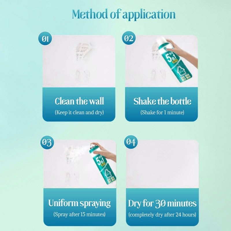 Rapid Wall Repair Spray Paint White Refurbishment Spray Wall Surface Paint Wall Cleaning Artifact Spray 墙面清洁神器