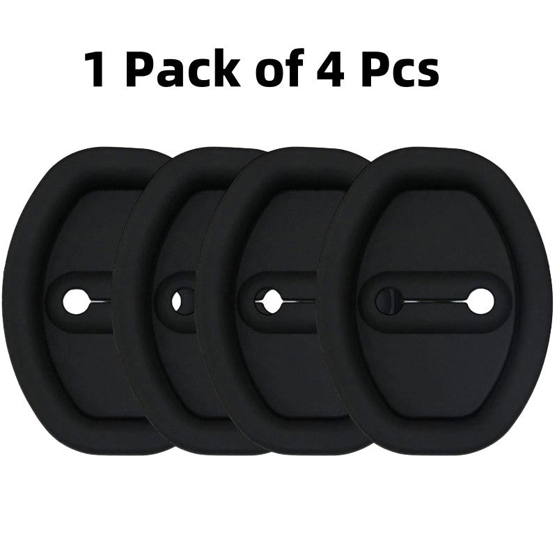 【Ready Stock】Silicone Car Door Lock Cover | Anti-Rust & Anti-Collision Door Buckle Protector | Universal Fit 硅胶门锁扣保护套