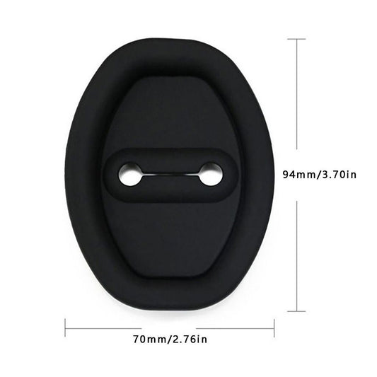 【Ready Stock】Silicone Car Door Lock Cover | Anti-Rust & Anti-Collision Door Buckle Protector | Universal Fit 硅胶门锁扣保护套