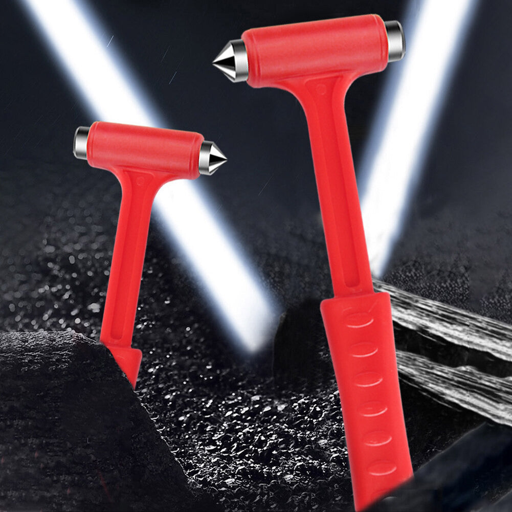 【READY STOCK】2-in-1 Car Safety Hammer & Seat Belt Cutter | Window Breaker + Belt Cutter for Vehicle Safety 汽车安全锤