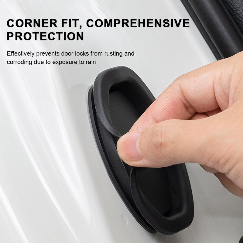 【Ready Stock】Silicone Car Door Lock Cover | Anti-Rust & Anti-Collision Door Buckle Protector | Universal Fit 硅胶门锁扣保护套