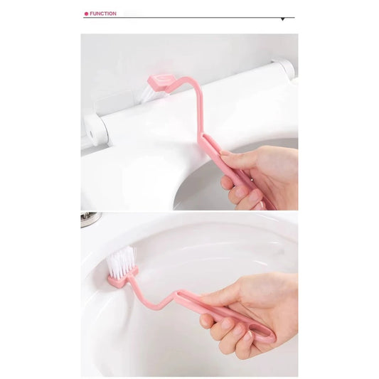【READY STOCK】V-Shaped Toilet Brush | Deep Corner Cleaning Bathroom Scrubber | Gap Cleaner for Toilet Bowl V型马桶刷