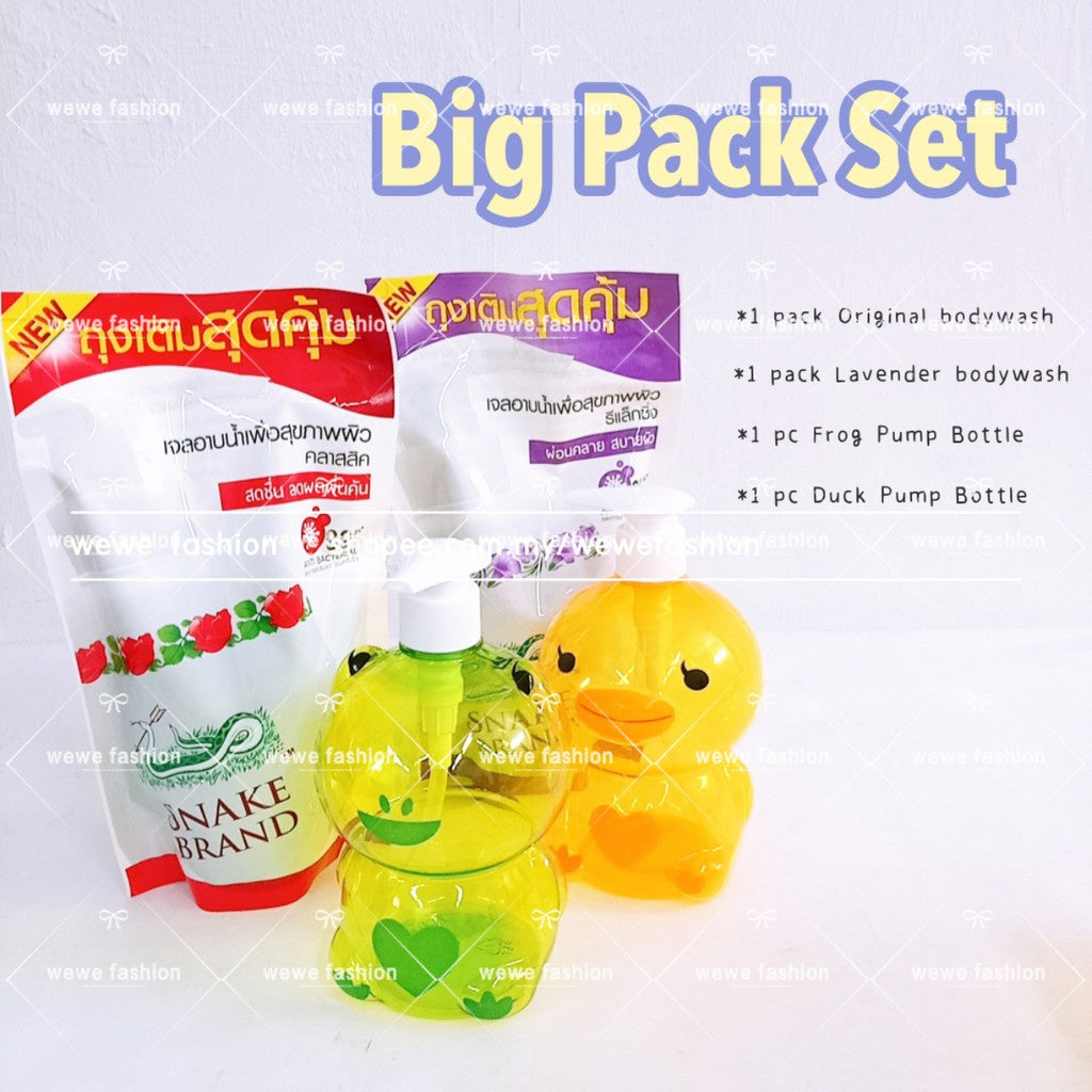 READY STOCK!!!! Snake Brand healty shower soap Prickly Lavender 180ml/400ml/450ml 蛇粉洗身露 Original Thailand