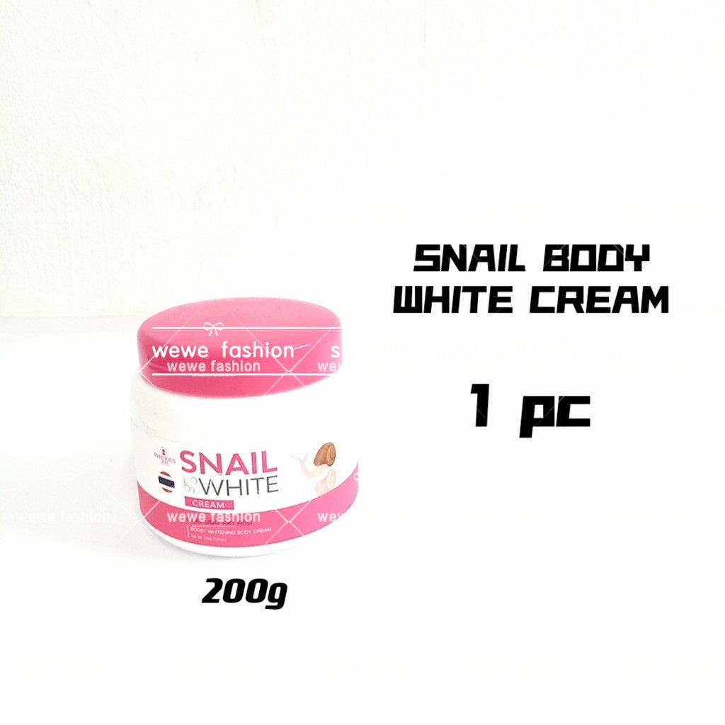 READY STOCK!!!AR Full Set Vitamin E Moisturizing Whitening Snail White Body Cream 200g