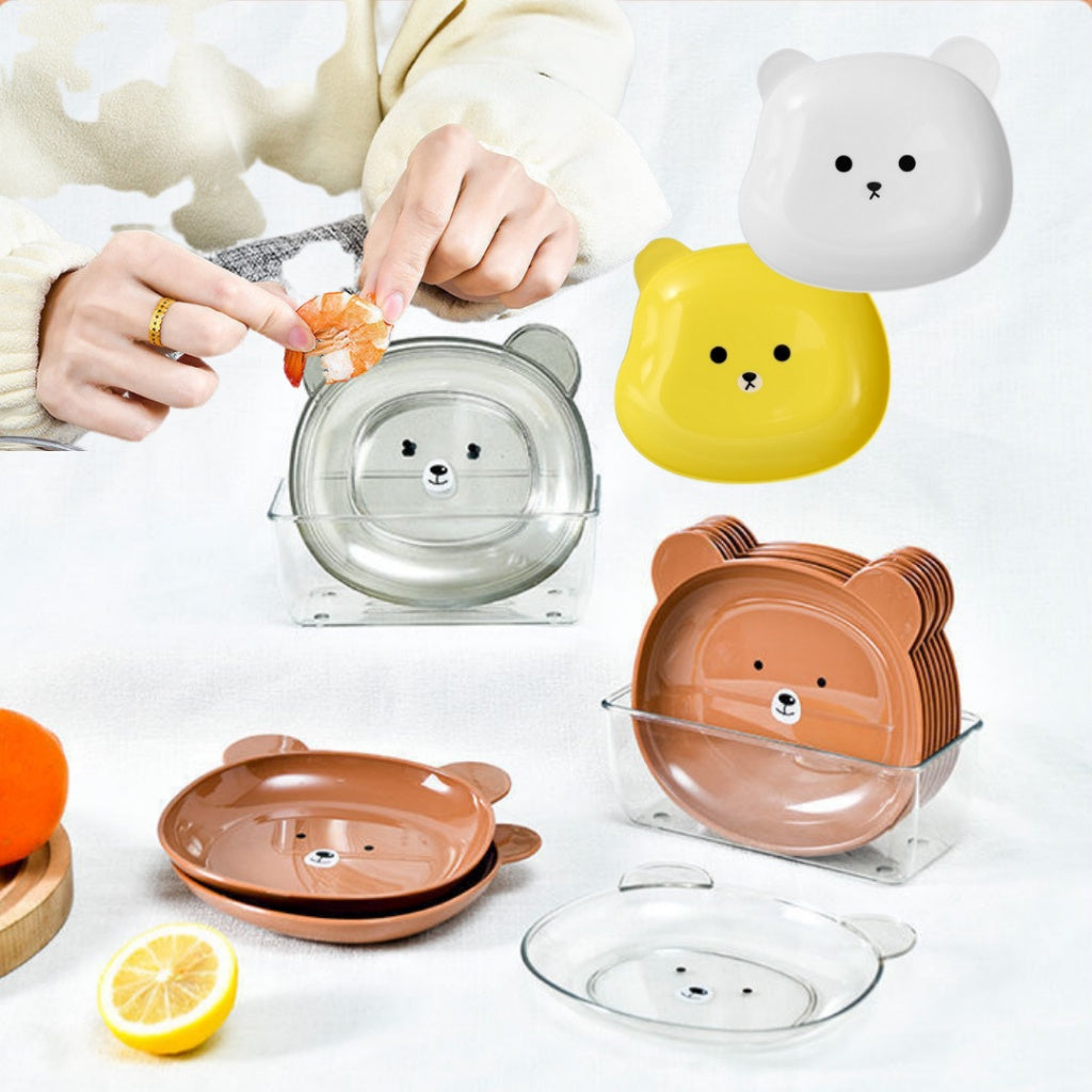 READY STOCK!!! Table Garbage Spit Bone Dish Dry Fruit Dish Snack Dish Pan Plate Dessert Dinner Plate Tableware