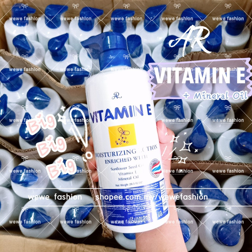 Ready Stock!!!AR Vitamin E Moisturizing Lotion Enriched With Sunflower Seed Oil 600ml Original Thailand