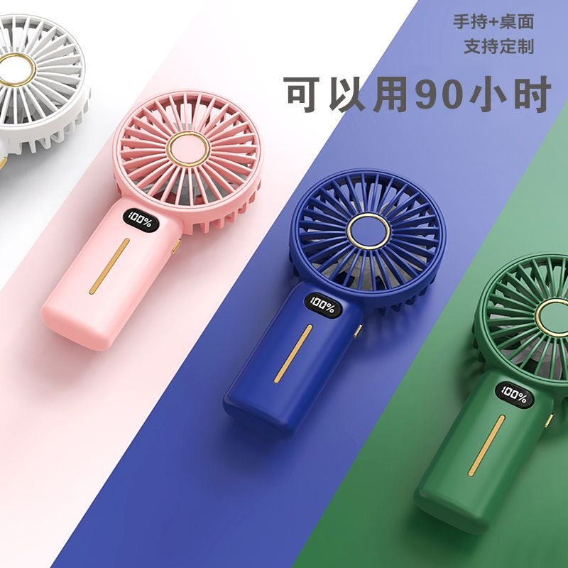 READY STOCK!!! Rechargeable Portable Mini Fan | Handheld USB Charging Fan with Adjustable 4-Speed Wind 充电便携式迷你风扇
