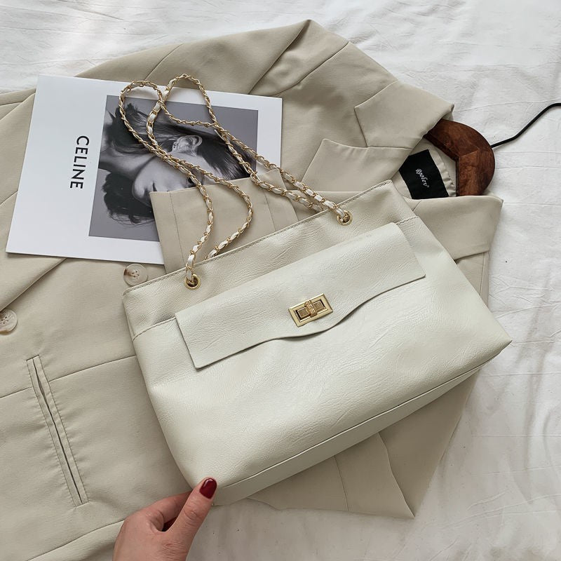 READY STOCK!!!BSB1101 PU Sling Bag New Fashion Casual Lady Handbag Beg Solid Color Shoulder Casual Bucket Bags大容量斜挎包