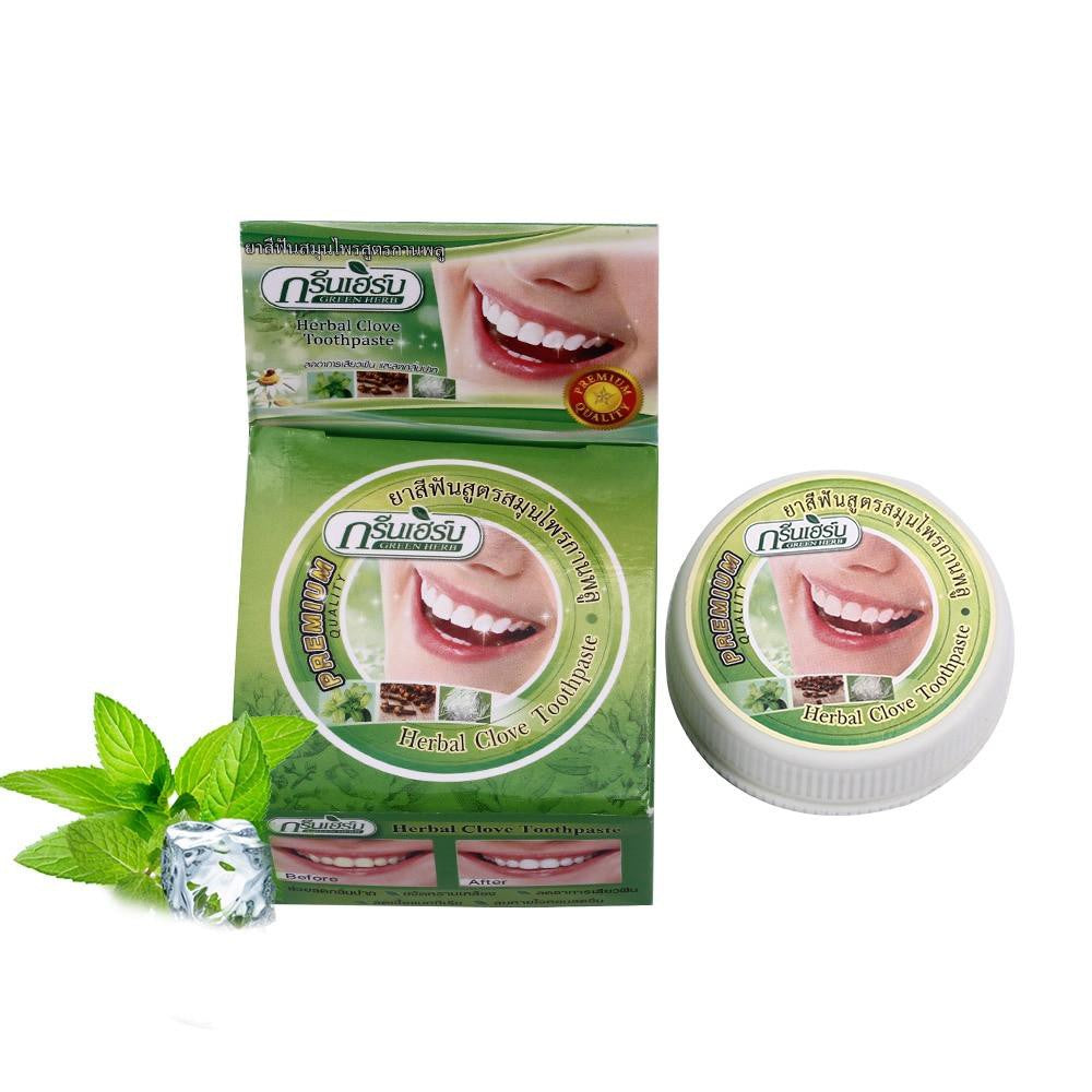 GREEN HERB HERBAL CLOVE TOOTHPASTE 25g WITH FREE GIFT RANDOM