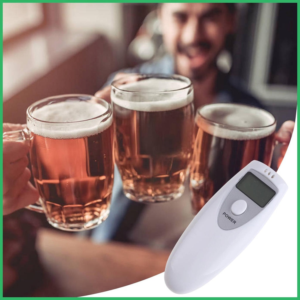 Ready Stock!!! Breathalyzer Digital Alcohol Tester Accuracy with LCD Display Screen Portable Breath Alcohol Tester