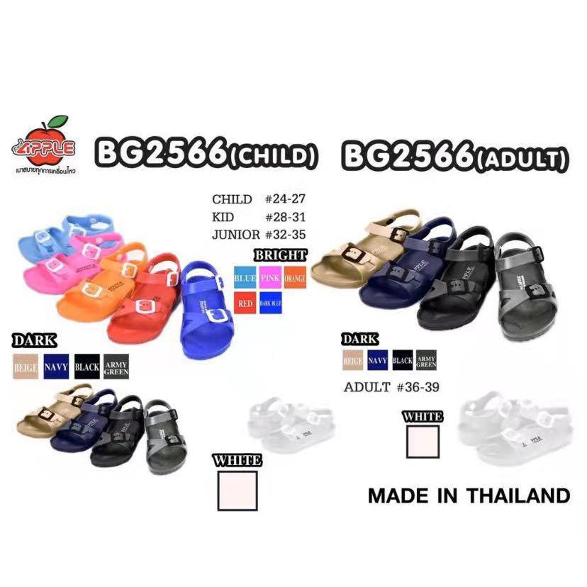 READY STOCK! Thailand Red Apple Shoes BackStrap Sandal Shoes BG2566