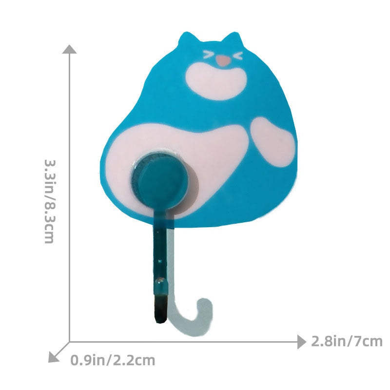 READY STOCK!!!Cartoon Strong Load-Bearing Hook Bathroom Seamless Sticky Hook Punch-Free Suction Cup Hook
