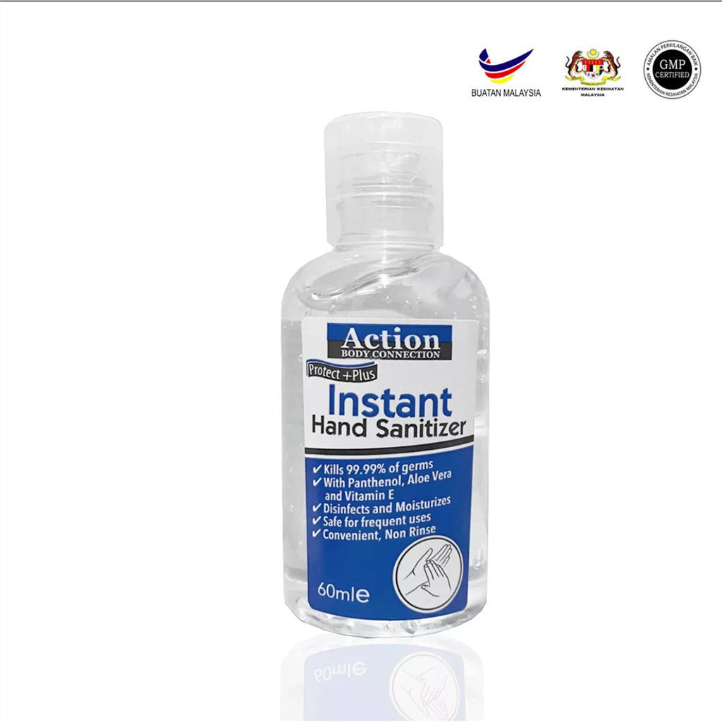 Ready Stock!!!ACTION Hand Sanitizer 60ml Original 75% Alcohol KILL 99/9 GERMS POCKET HAND SANITIZER免洗手消毒液