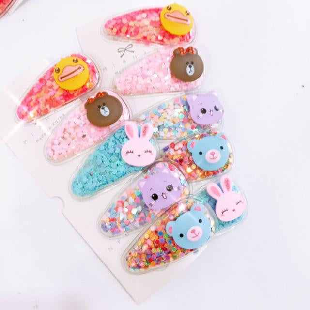 READY STOCK!! 5PCS Cartoon Fruit Cutie Hair Clip Kids Baby Girls Hair Accessories