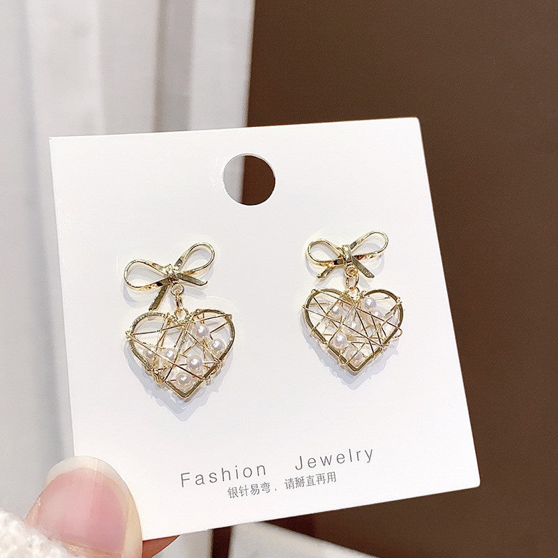 READY STOCK!!!2020 New Fashion Bear Drop Earrings Korean Alloy Cartoons Earring for Women