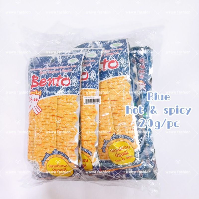 READY STOCK!!!Halal 5g x 12pcs, 20g/pc Bento's squid seafood snacks Original Thailand Bento