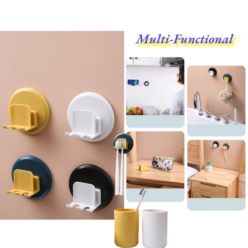 Plastic Toothbrush Holder with Gargle Cup Wall Suction Cups Rack Shaver Tooth paste Dispenser Bathroom Accessories Set