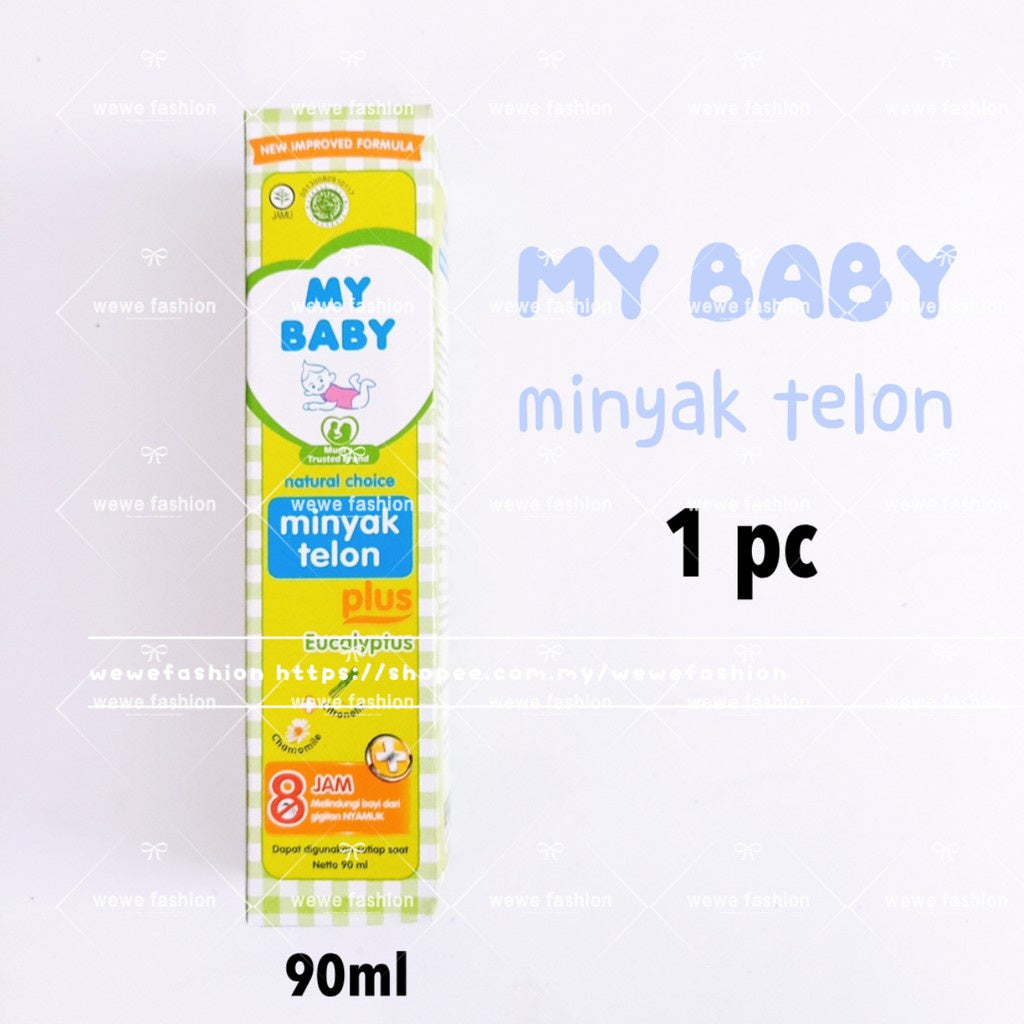 READY STOCK!!!Minyak Telon Plus My Baby Mybaby Natural Eucalyptus 60/90/150 ml