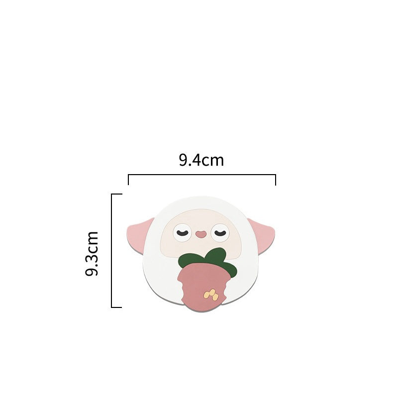 READY STOCK!!!Silicone Heat Insulation Pad Cartoon Cup Mat Anti-scalding Anti-skid Coaster Milk Coffee Cup Mats隔热垫