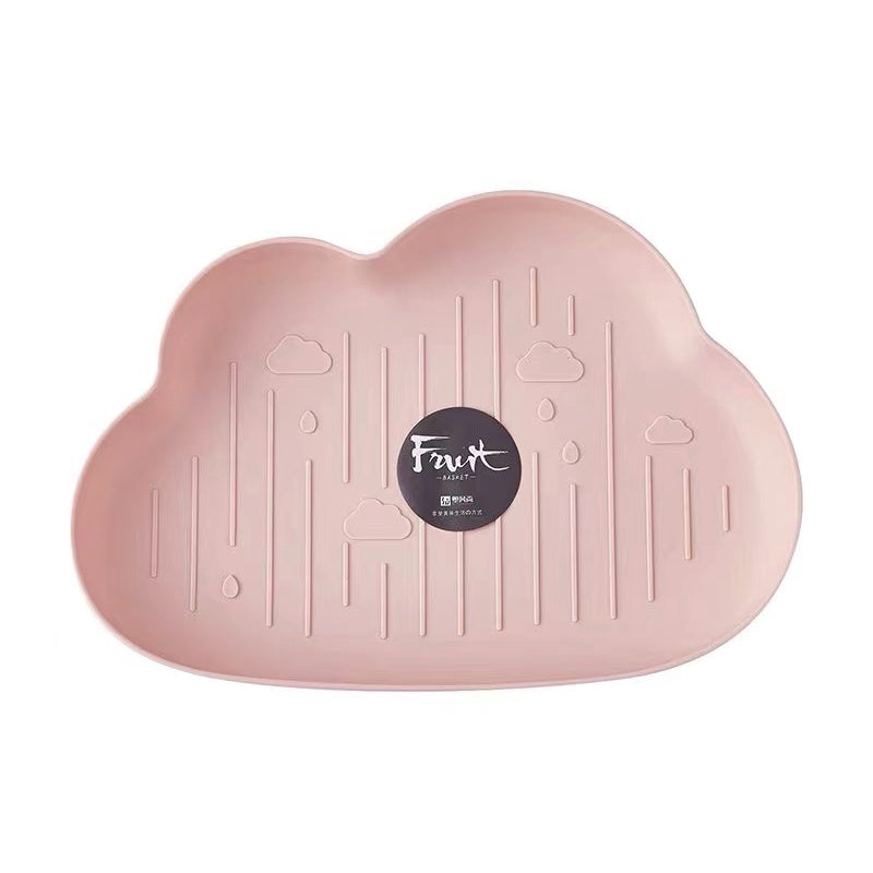 READY STOCK!!!Cute Carrot Clouds Strawberry Shape Plastic Snacks Fruit Plate