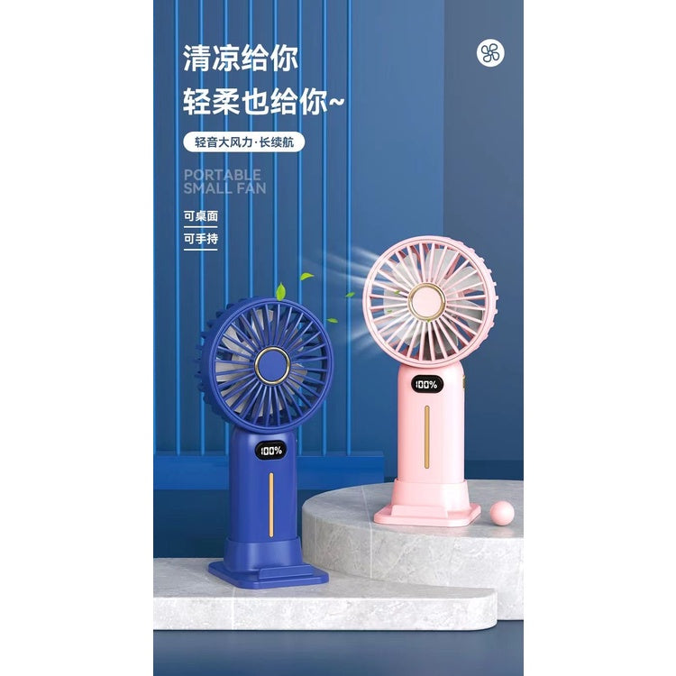 READY STOCK!!! Rechargeable Portable Mini Fan | Handheld USB Charging Fan with Adjustable 4-Speed Wind 充电便携式迷你风扇