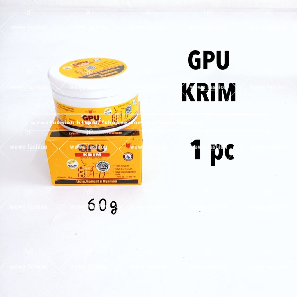 READY STOCK!!!Minyak Krim Urut GPU Cap Lang MINYAK SEREH KRIM GOSOK PIJAT 30ml/60ml/60g/150g/250g