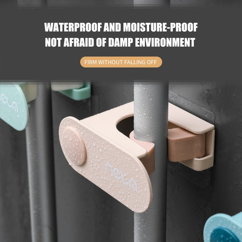READY STOCK!!! Non-Marking Mop Holder | Wall-Mounted Punch-Free Mop Clip | Household Bathroom Storage Hook ε
ζεζζζΆ