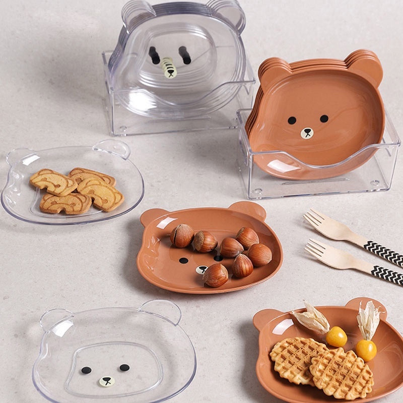 READY STOCK!!! Table Garbage Spit Bone Dish Dry Fruit Dish Snack Dish Pan Plate Dessert Dinner Plate Tableware