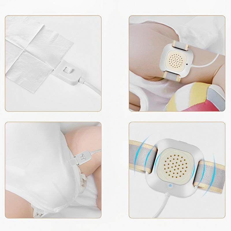 READY STOCK!!! Bedwetting Alarm Children Bedwetting Monitor Arm Wear Moisture Sensor Bed Wetting Alarm Sound Light