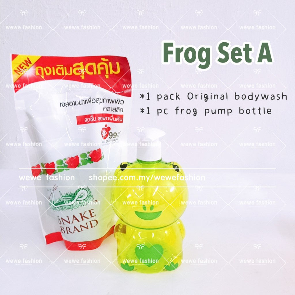 READY STOCK!!!! Snake Brand healty shower soap Prickly Lavender 180ml/400ml/450ml 蛇粉洗身露 Original Thailand