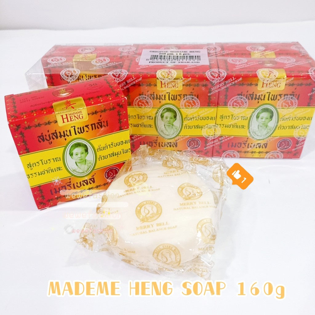 READY STOCK!!!! Madame Heng Merry Bell Original Acne Soap Thai Herbal Soap 160g 阿嘛肥皂 Original Thailand