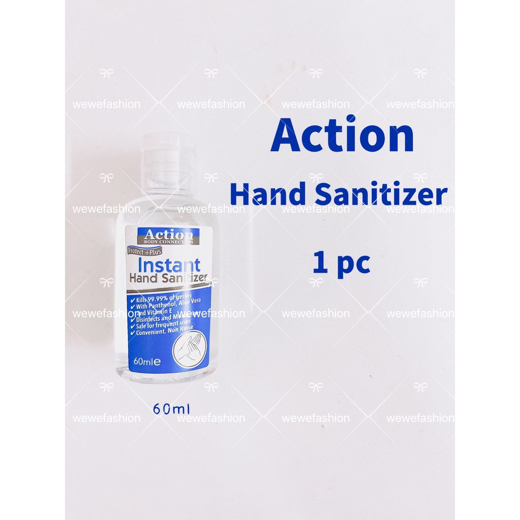 Ready Stock!!!ACTION Hand Sanitizer 60ml Original 75% Alcohol KILL 99/9 GERMS POCKET HAND SANITIZER免洗手消毒液