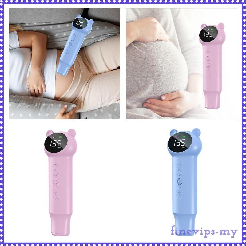 READY STOCK!!! Intelligent Noise Reduction Fluctuation Portable Reminder Baby Monitor Fetal Heartbeat for Baby