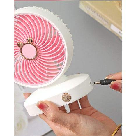 READY STOCK!!! Portable Desk Fan | Mini Table Fan | USB Rechargeable | Clip-on & Handheld Cooling Fan 便携桌面风扇 迷你桌扇