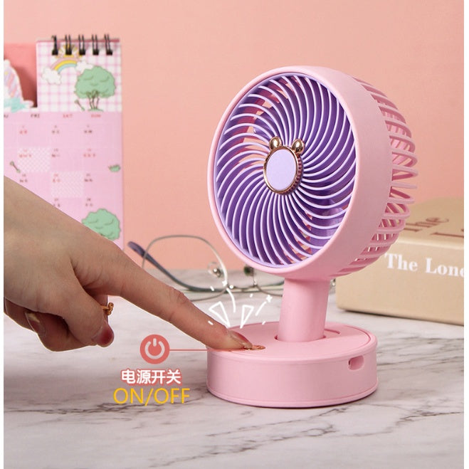 READY STOCK!!! Portable Desk Fan | Mini Table Fan | USB Rechargeable | Clip-on & Handheld Cooling Fan 便携桌面风扇 迷你桌扇