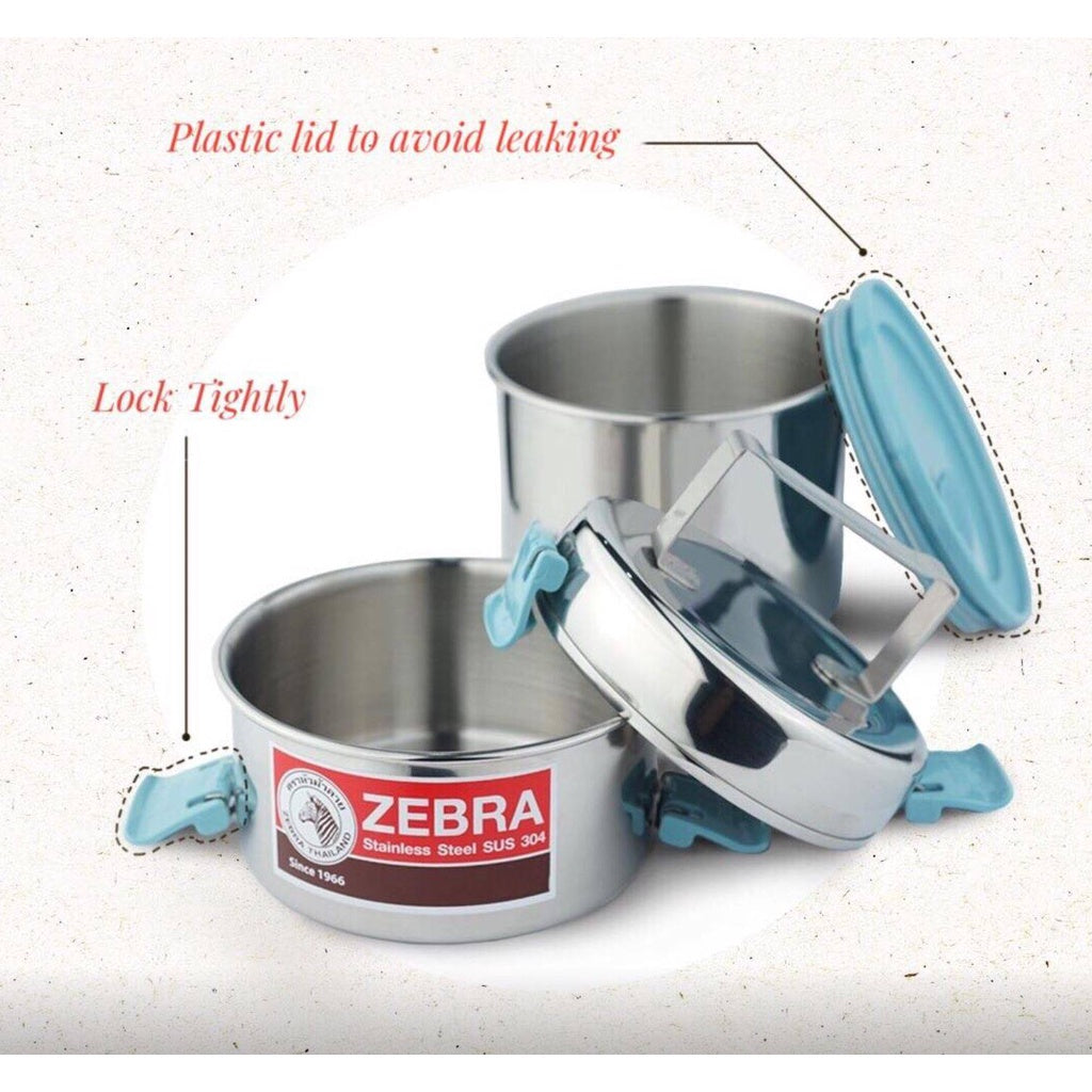 READY STOCK!!!Zebra THAILAND Smart Lock II Food Carrier (12cm x 2)