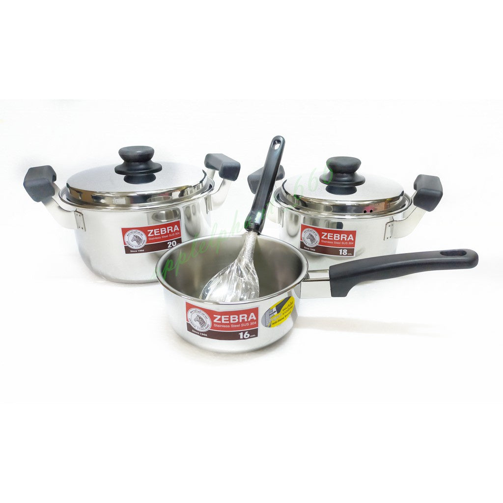 READY STOCK!!! ZEBRA THAILAND CARRY COOK Cookware SET