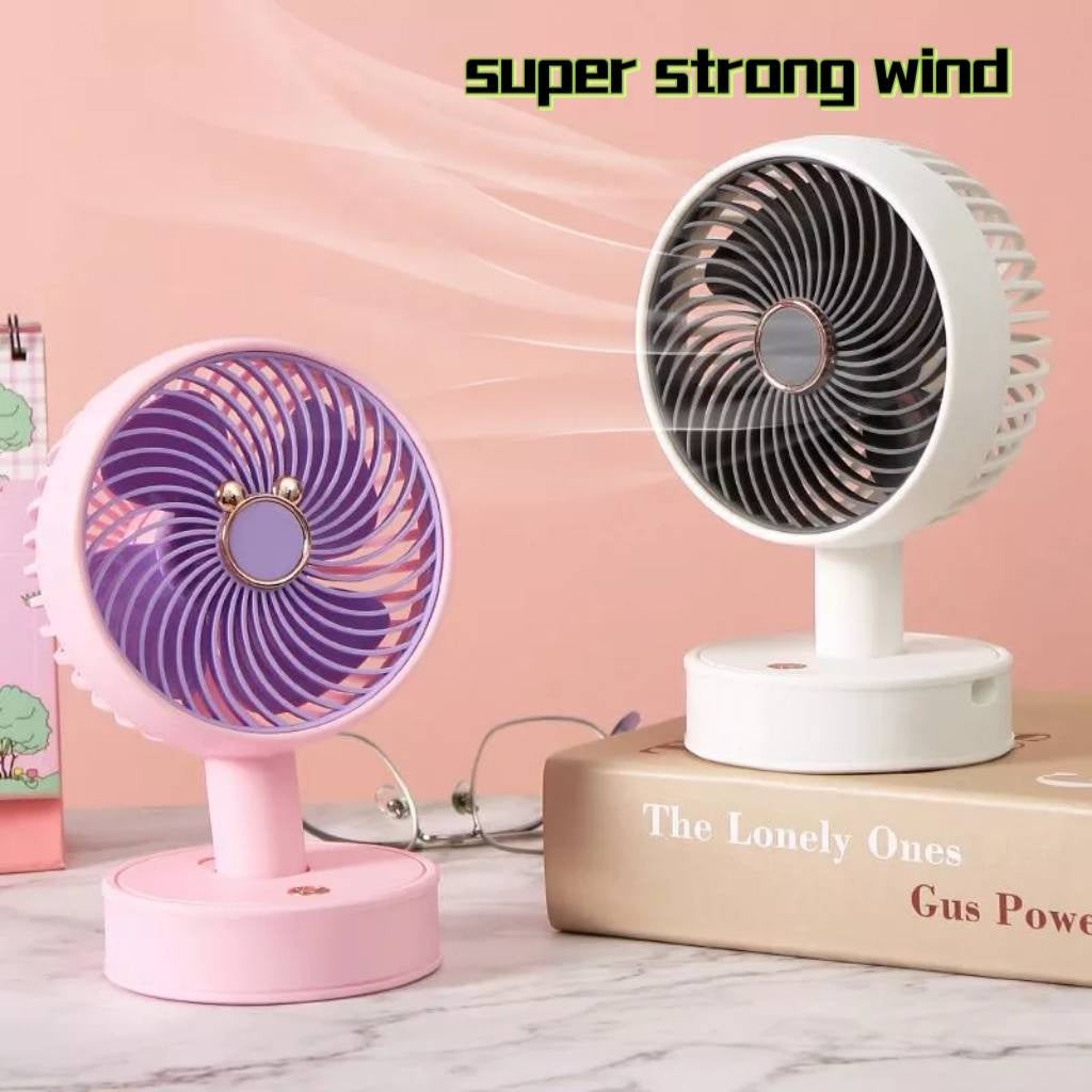 READY STOCK!!! Portable Desk Fan | Mini Table Fan | USB Rechargeable | Clip-on & Handheld Cooling Fan 便携桌面风扇 迷你桌扇