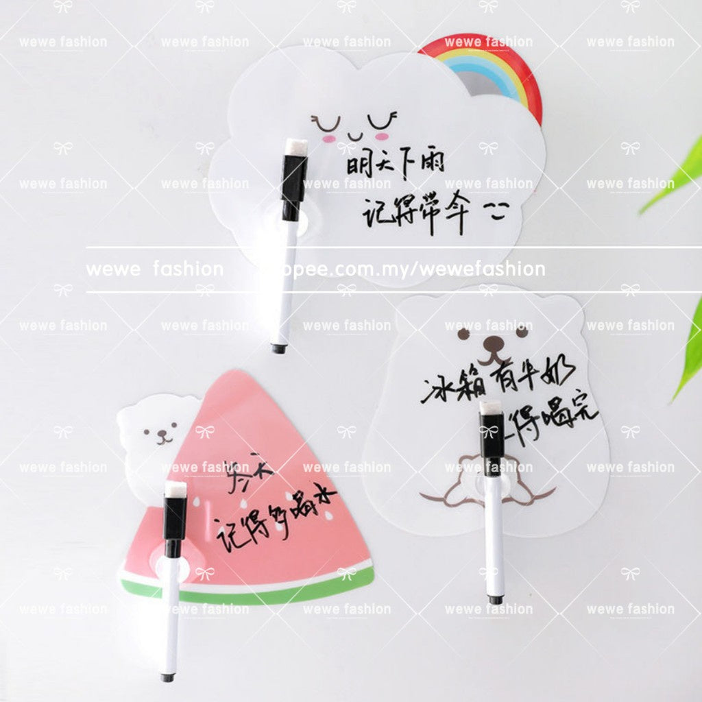 Ready Stock!!! Cutie Cartoon PVC Message Board Creative Children's Writing Board 卡通留言板