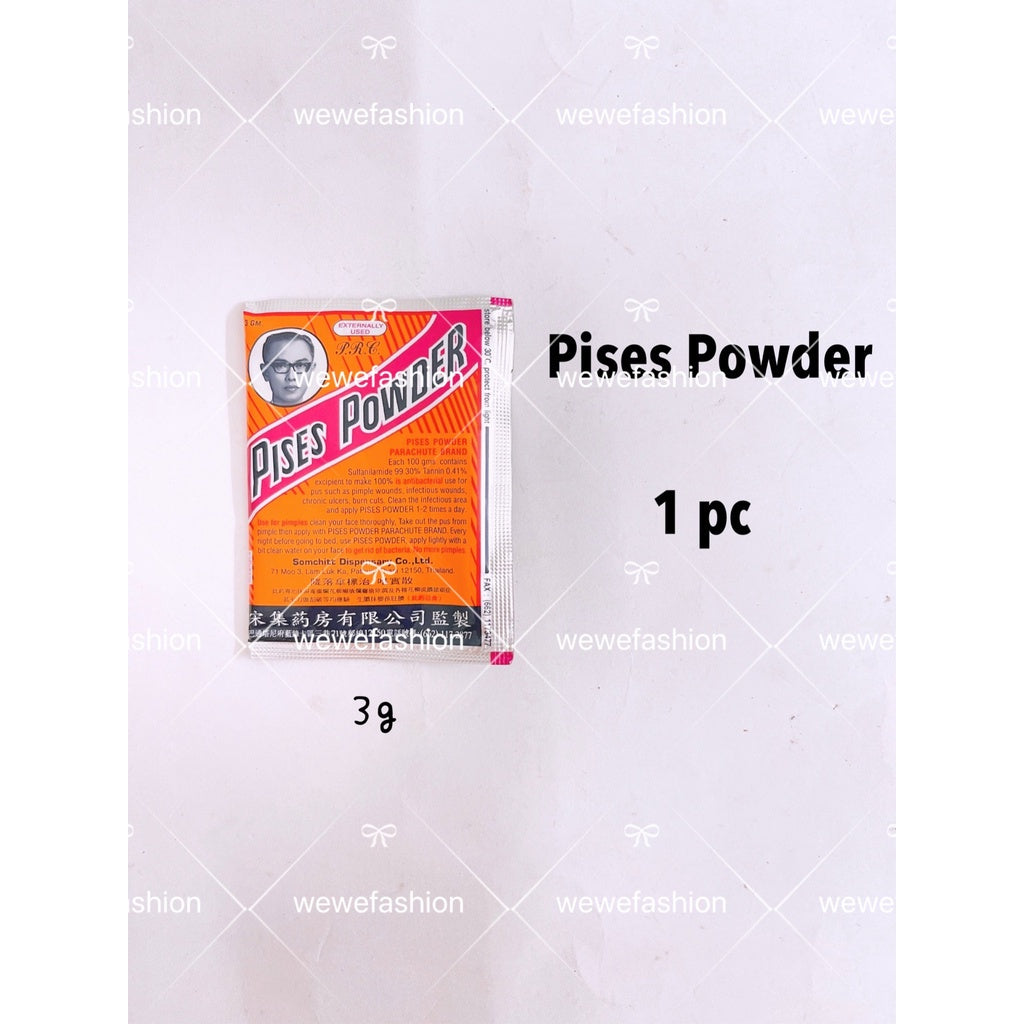 READY STOCK!!!Parachute Brand Pises Powder 3g/pc Original THAILAND