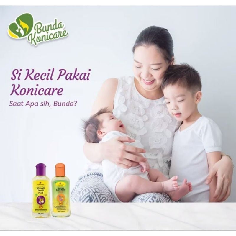 Ready Stock!!! Konicare Telon Plus Minyak Telon 30ml 60ml 125ml Telon Oil Body Massage Minyak Urut Minyak Bayi