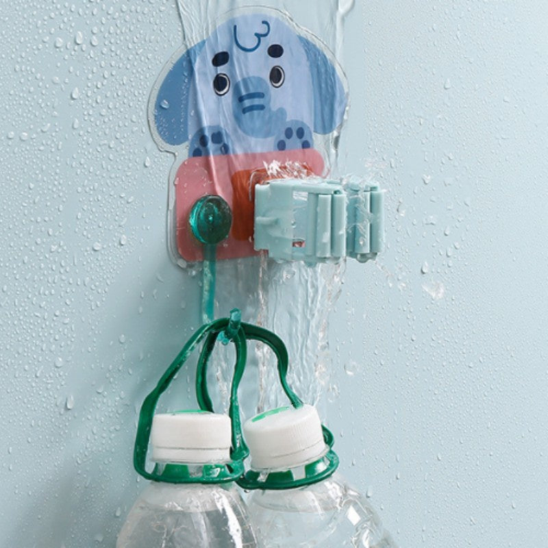 READY STOCK!!! Bathroom Cartoon Punch-Free Mop Hook | Storage Rack Mop Sangkut Penyangkut Clip 收纳拖把夹架