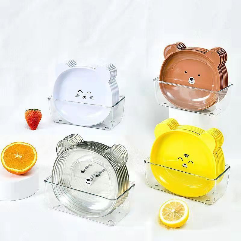 READY STOCK!!! Table Garbage Spit Bone Dish Dry Fruit Dish Snack Dish Pan Plate Dessert Dinner Plate Tableware