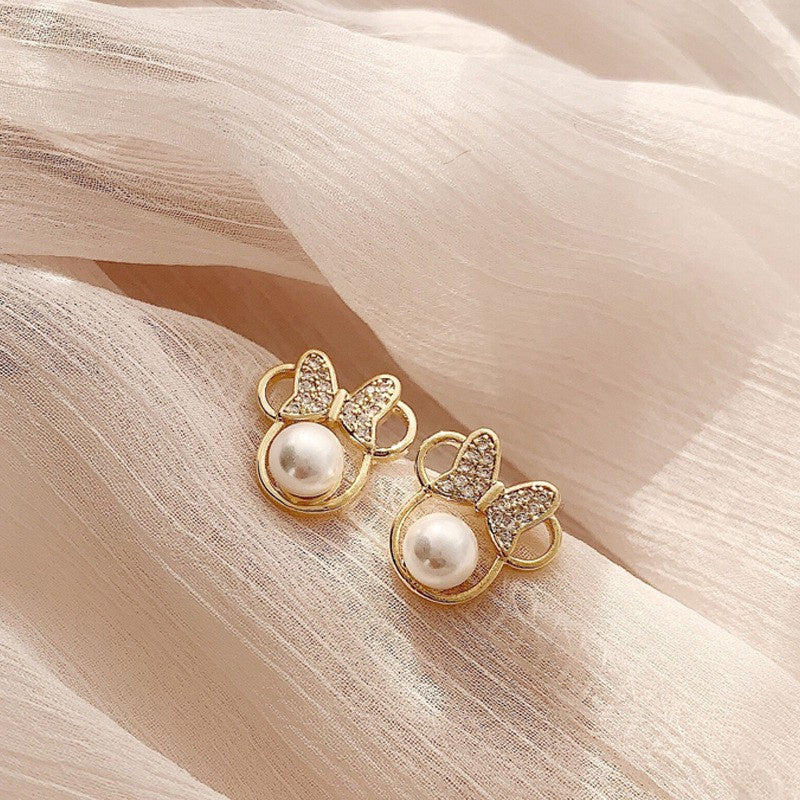 READY STOCK!!!2020 New Fashion Bear Drop Earrings Korean Alloy Cartoons Earring for Women