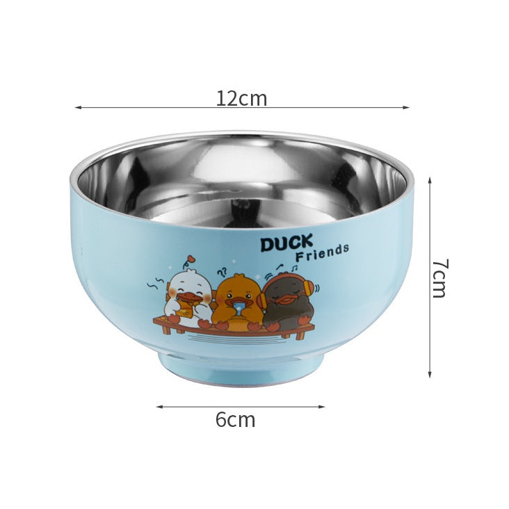 READY STOCK!!!304 Stainless Steel Cartoon Cutie Family Child Bowl 304不锈钢碗家庭碗