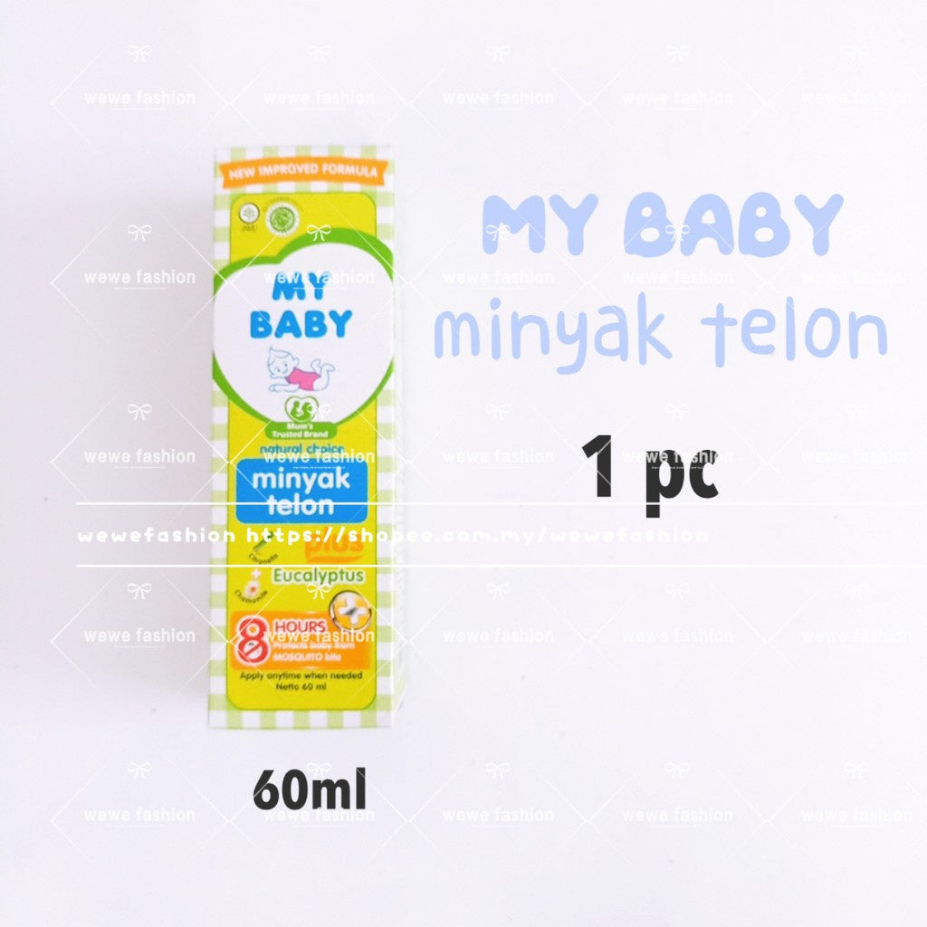 READY STOCK!!!Minyak Telon Plus My Baby Mybaby Natural Eucalyptus 60/90/150 ml