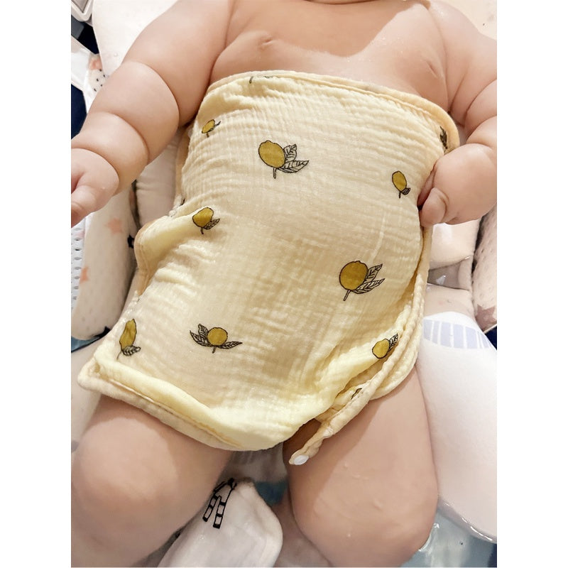 READY STOCK!!!Baby Towel Handkerchief 4 Layers Gauze Cotton Square Towel Buckle Multi-functional Triangle Towel